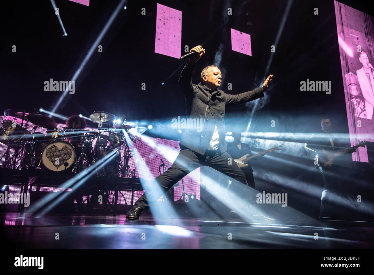 Simple Minds all'OVO Hydro Glasgow 6th aprile 2022 Foto Stock