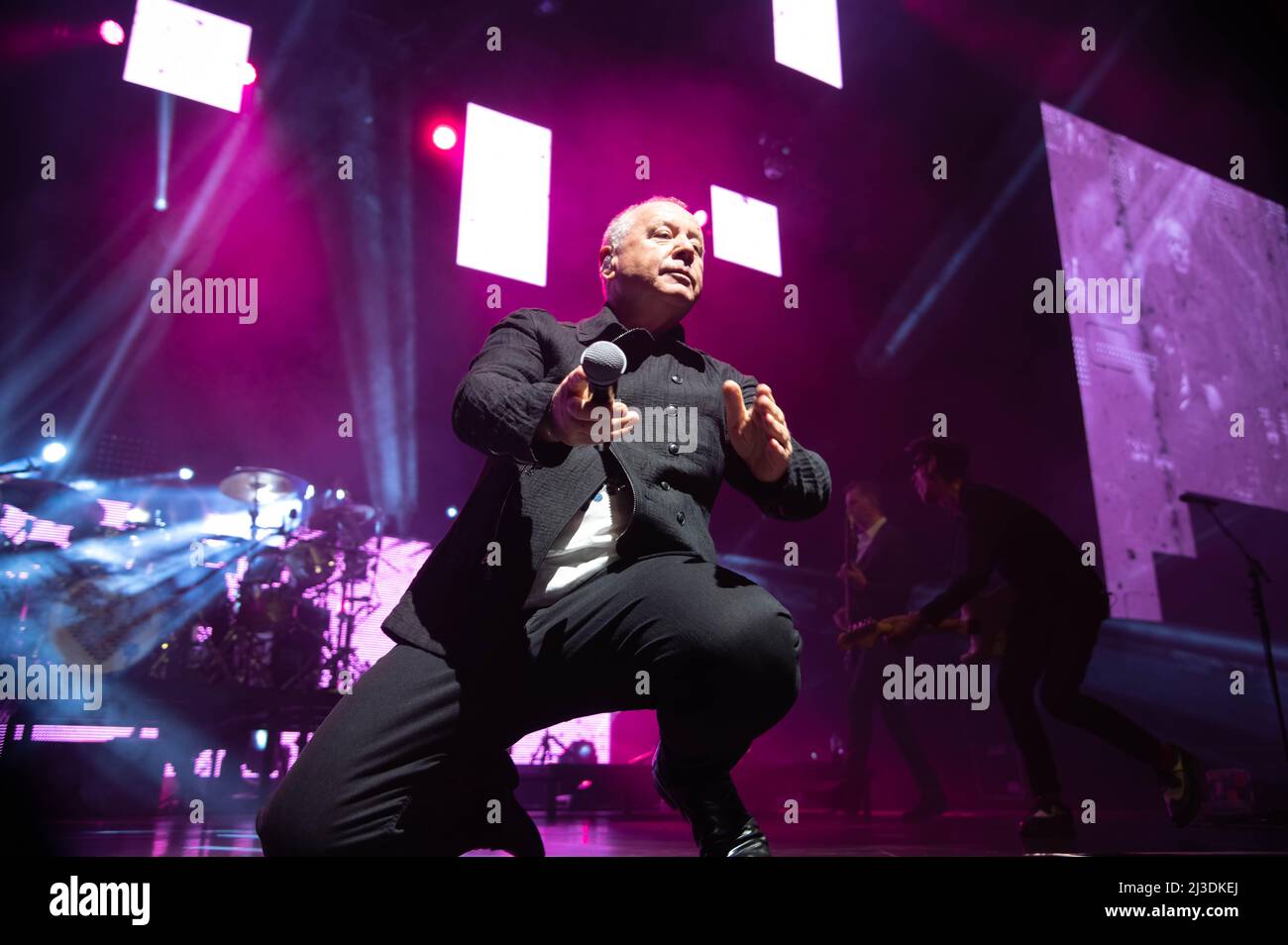 Simple Minds all'OVO Hydro Glasgow 6th aprile 2022 Foto Stock