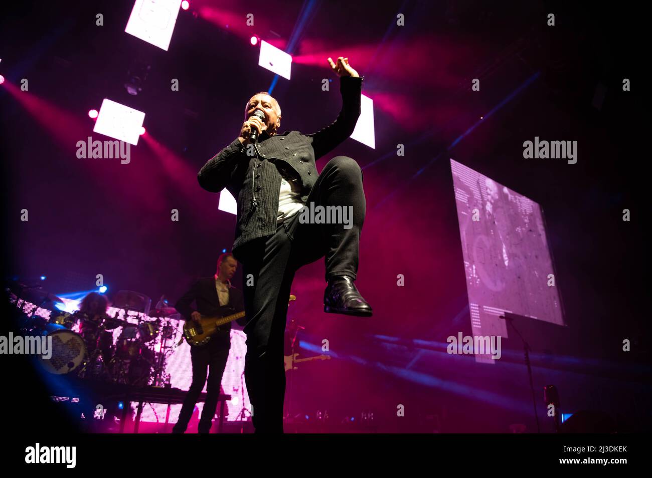 Simple Minds all'OVO Hydro Glasgow 6th aprile 2022 Foto Stock