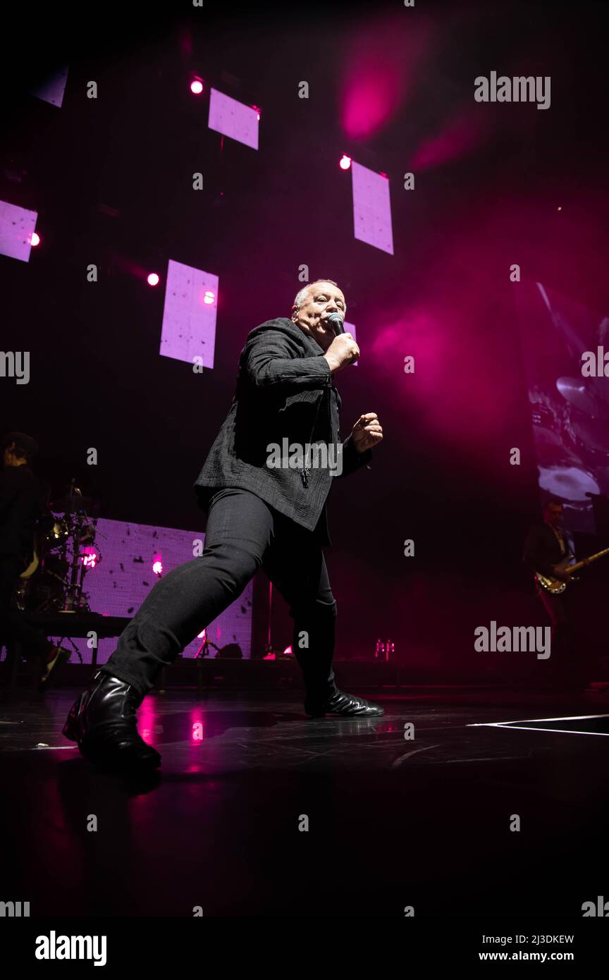 Simple Minds all'OVO Hydro Glasgow 6th aprile 2022 Foto Stock