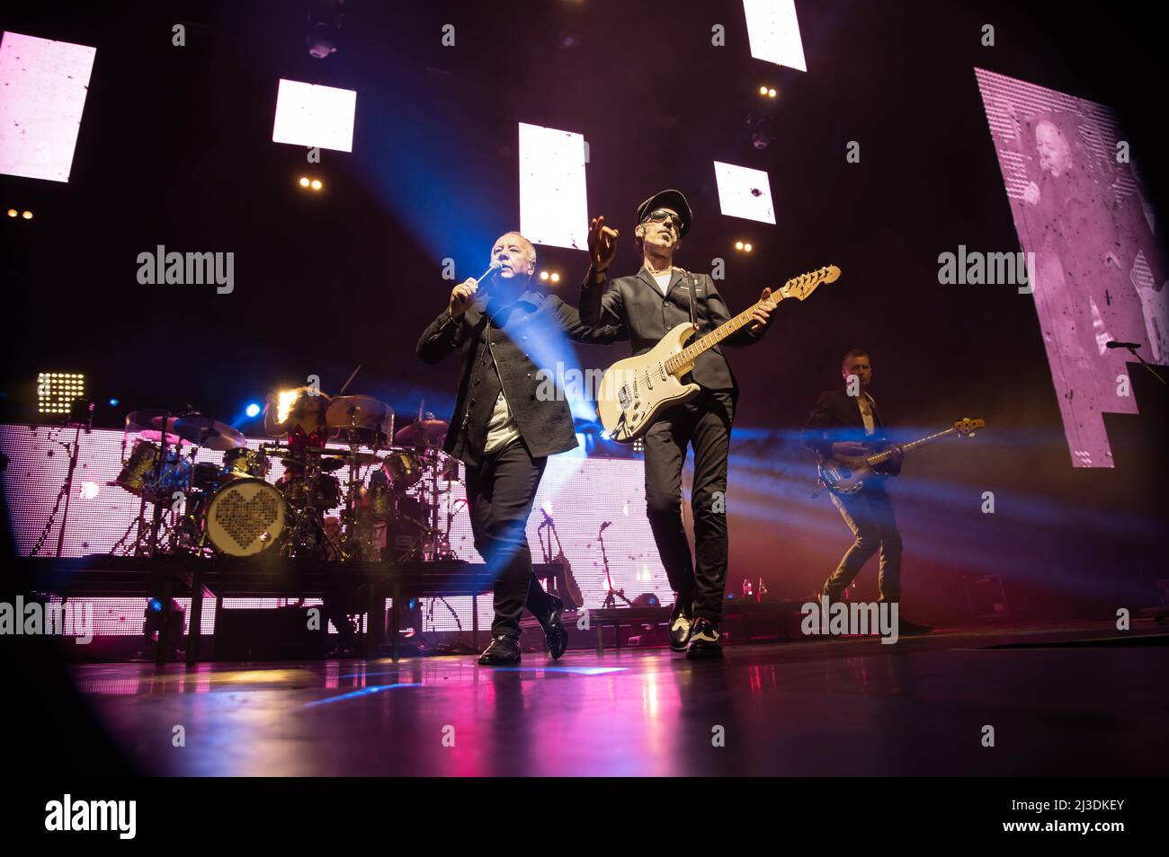 Simple Minds all'OVO Hydro Glasgow 6th aprile 2022 Foto Stock