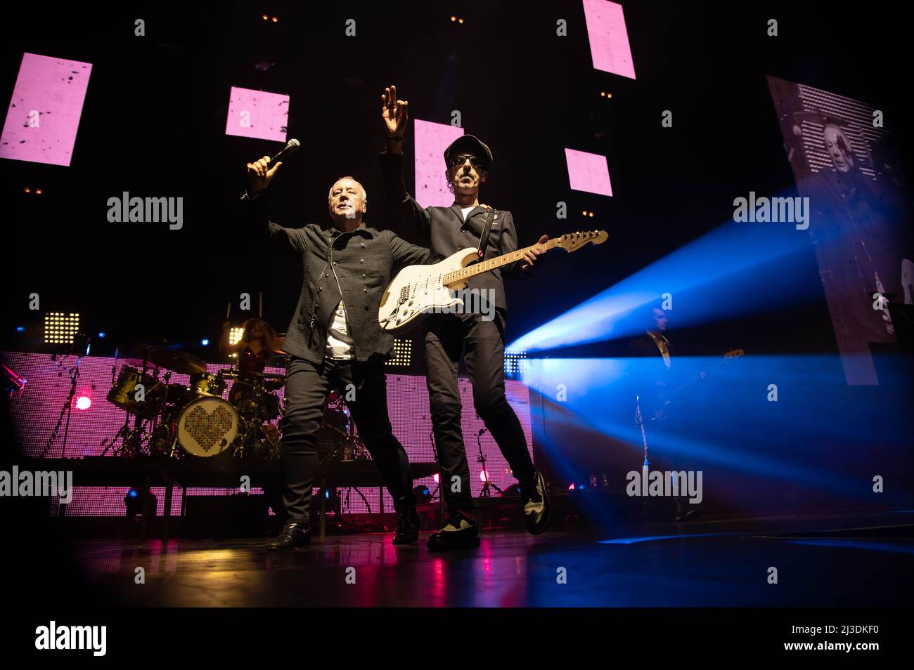Simple Minds all'OVO Hydro Glasgow 6th aprile 2022 Foto Stock