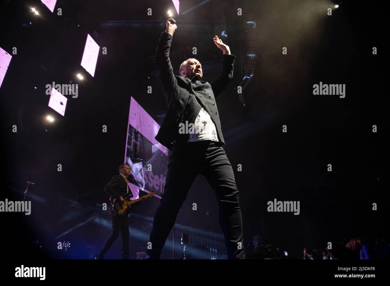 Simple Minds all'OVO Hydro Glasgow 6th aprile 2022 Foto Stock