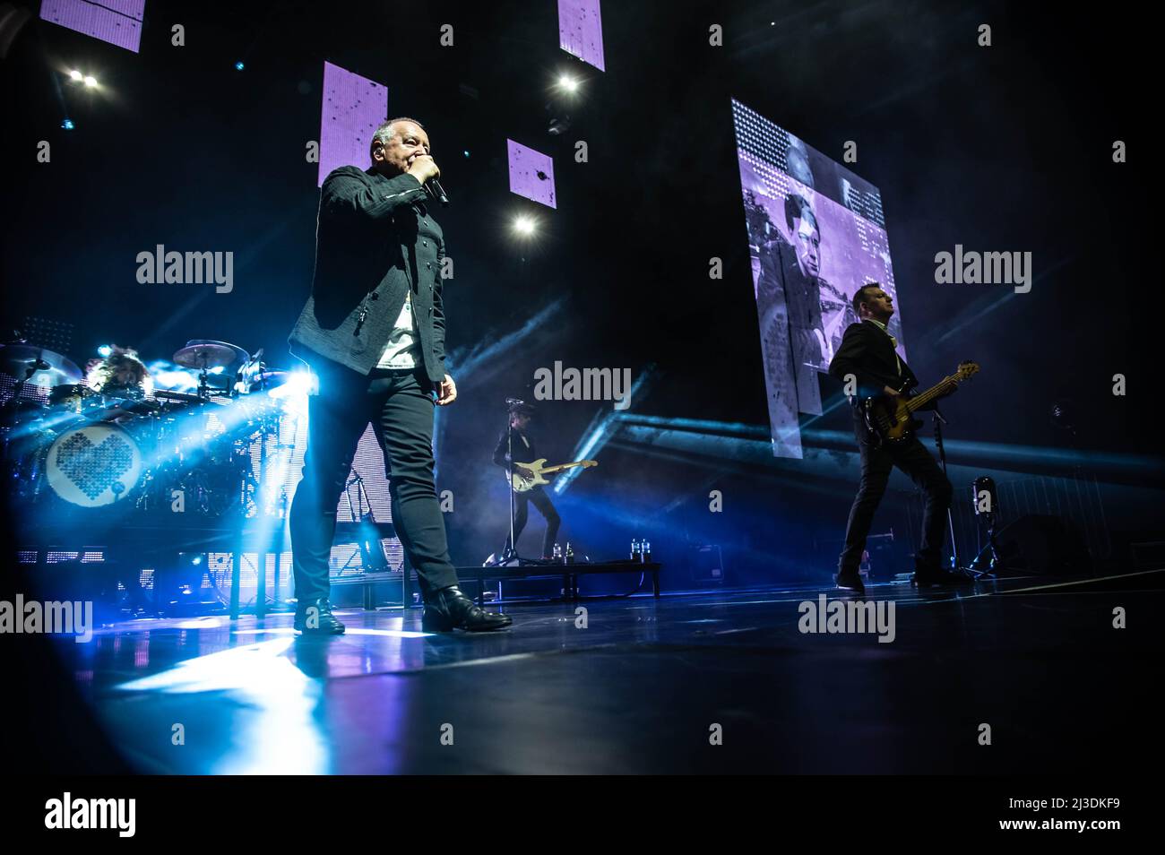 Simple Minds all'OVO Hydro Glasgow 6th aprile 2022 Foto Stock