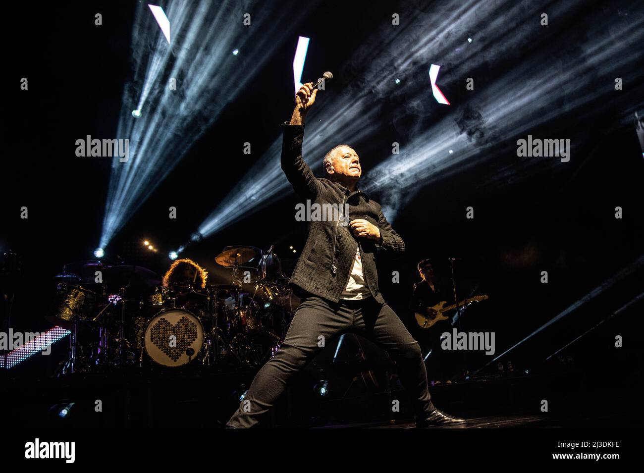 Simple Minds all'OVO Hydro Glasgow 6th aprile 2022 Foto Stock