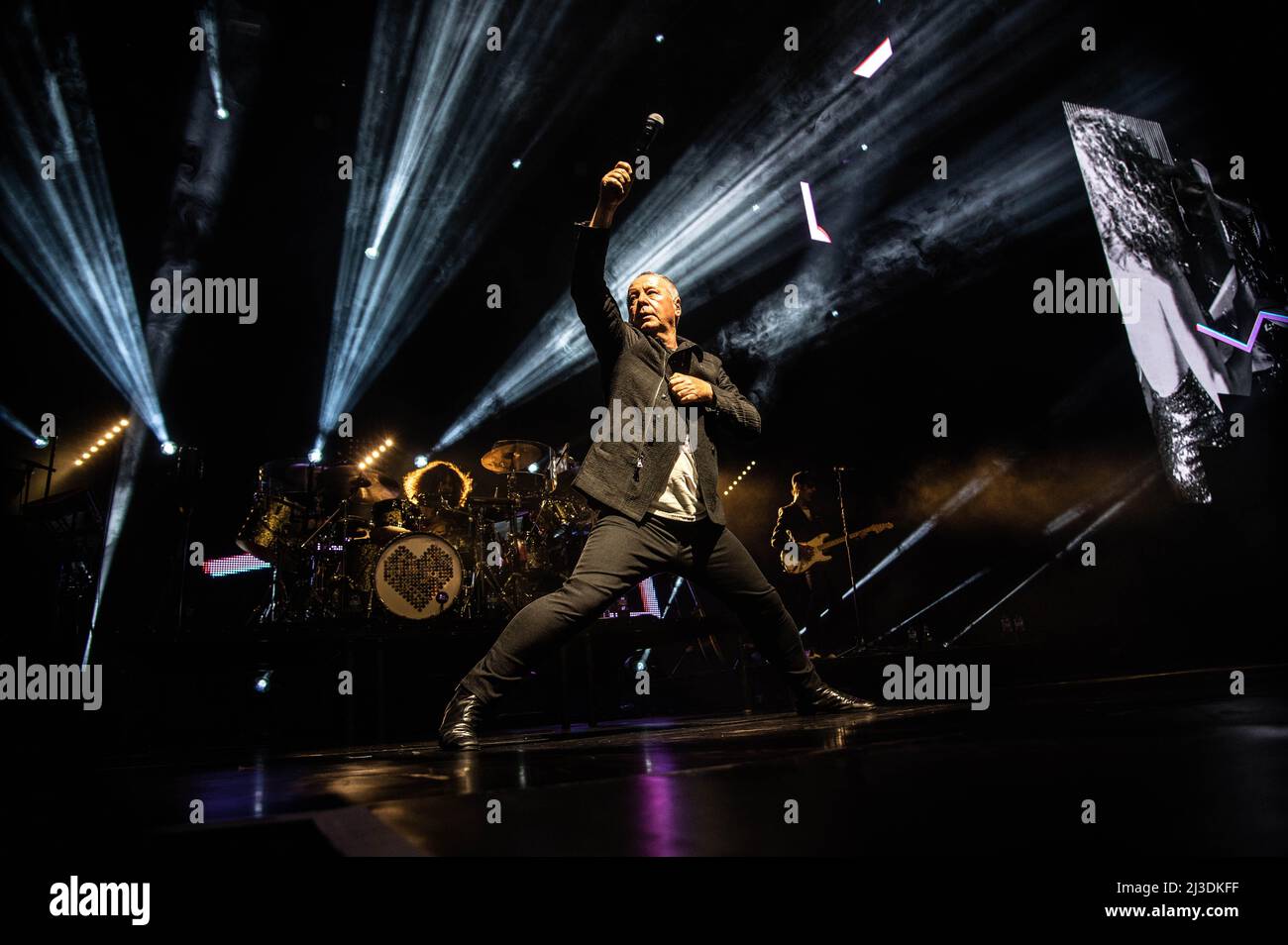 Simple Minds all'OVO Hydro Glasgow 6th aprile 2022 Foto Stock