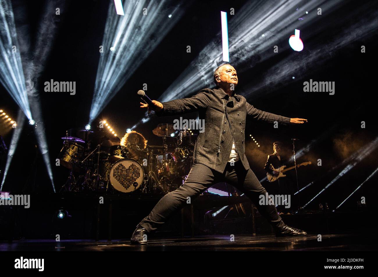 Simple Minds all'OVO Hydro Glasgow 6th aprile 2022 Foto Stock