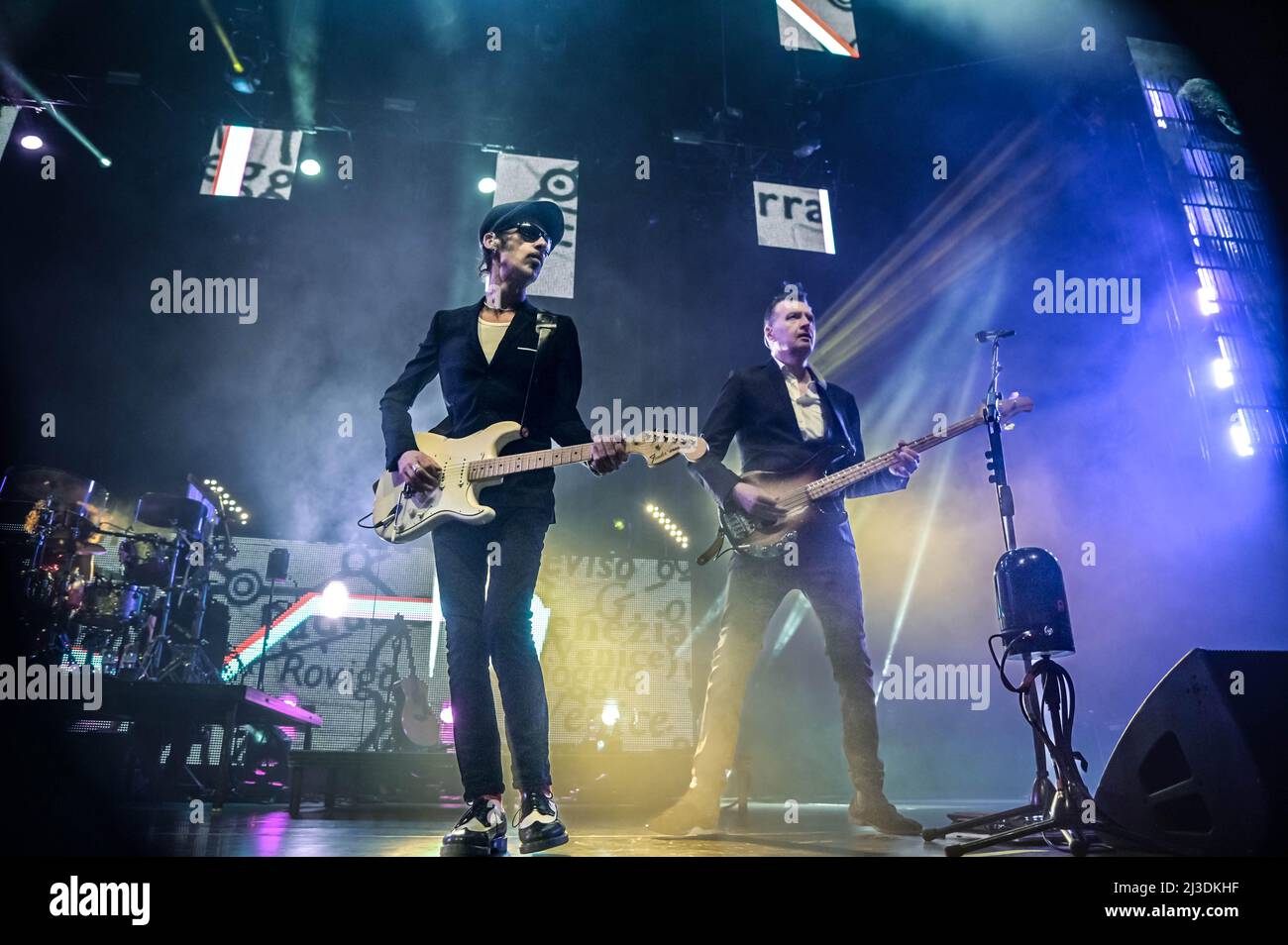 Simple Minds all'OVO Hydro Glasgow 6th aprile 2022 Foto Stock