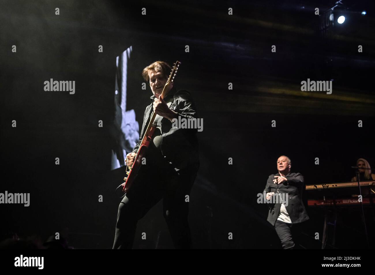 Simple Minds all'OVO Hydro Glasgow 6th aprile 2022 Foto Stock