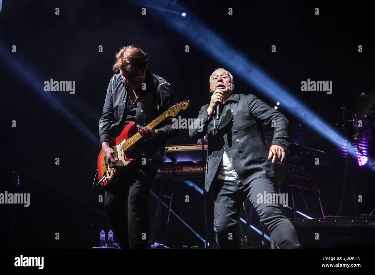 Simple Minds all'OVO Hydro Glasgow 6th aprile 2022 Foto Stock