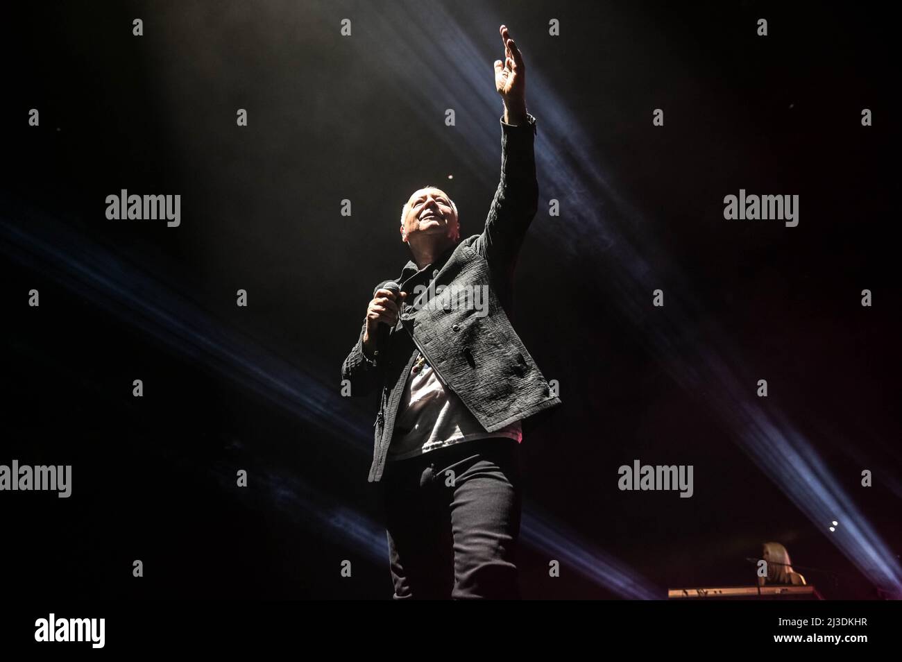 Simple Minds all'OVO Hydro Glasgow 6th aprile 2022 Foto Stock