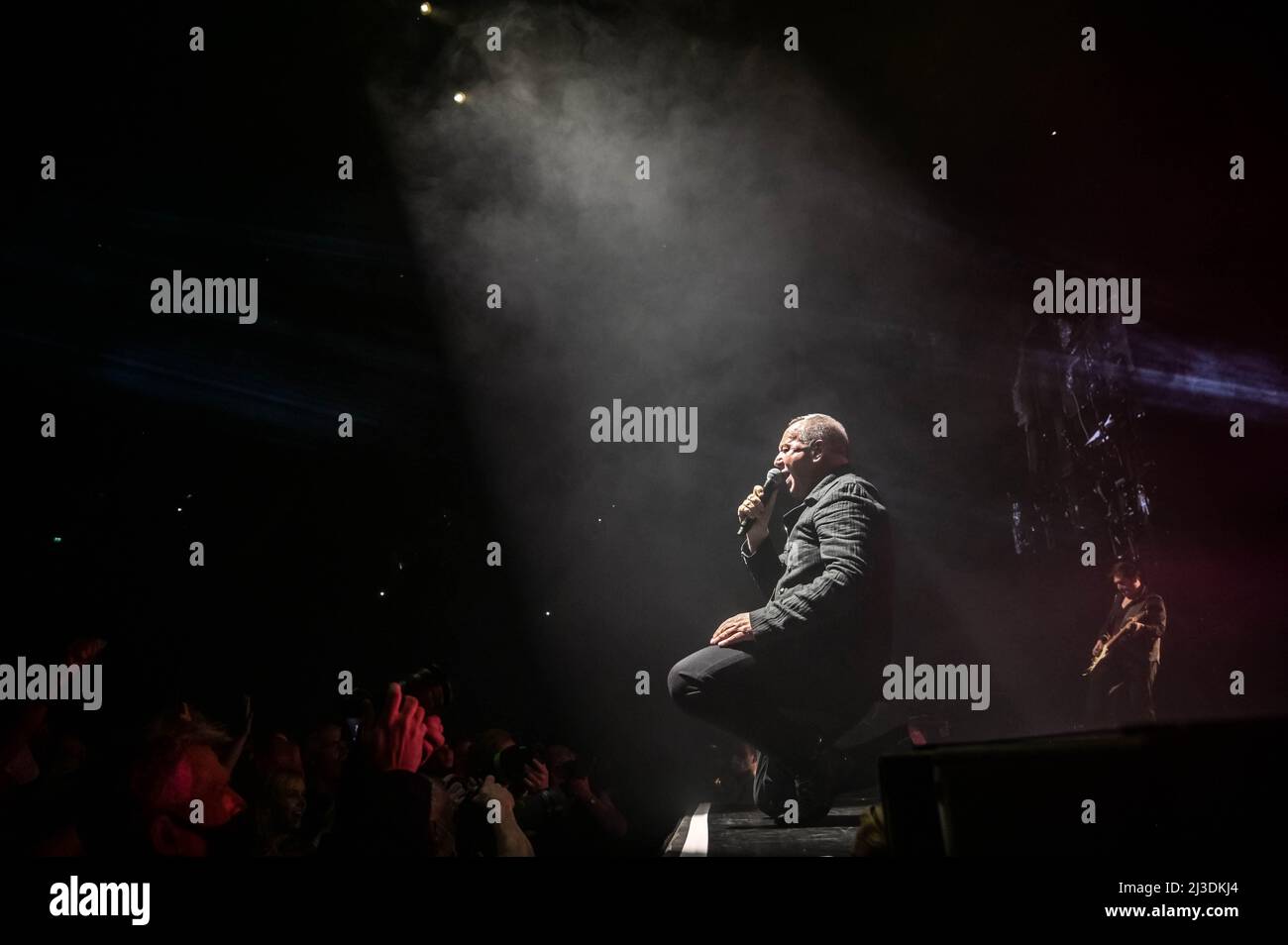 Simple Minds all'OVO Hydro Glasgow 6th aprile 2022 Foto Stock