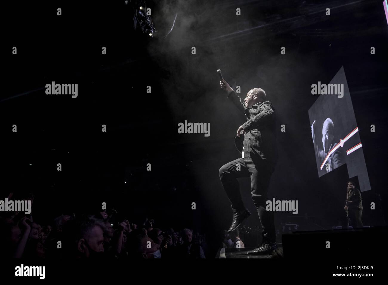 Simple Minds all'OVO Hydro Glasgow 6th aprile 2022 Foto Stock