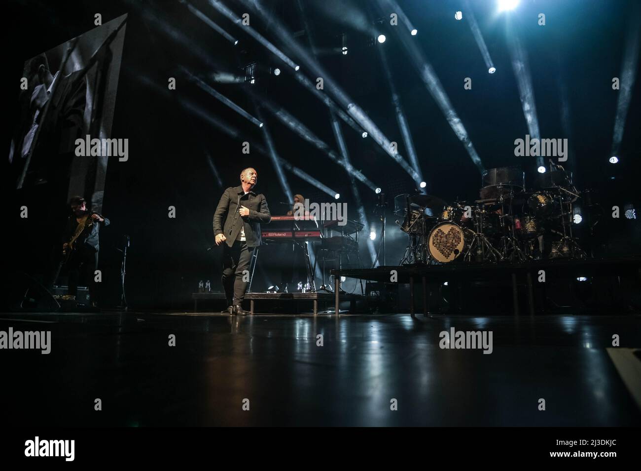 Simple Minds all'OVO Hydro Glasgow 6th aprile 2022 Foto Stock