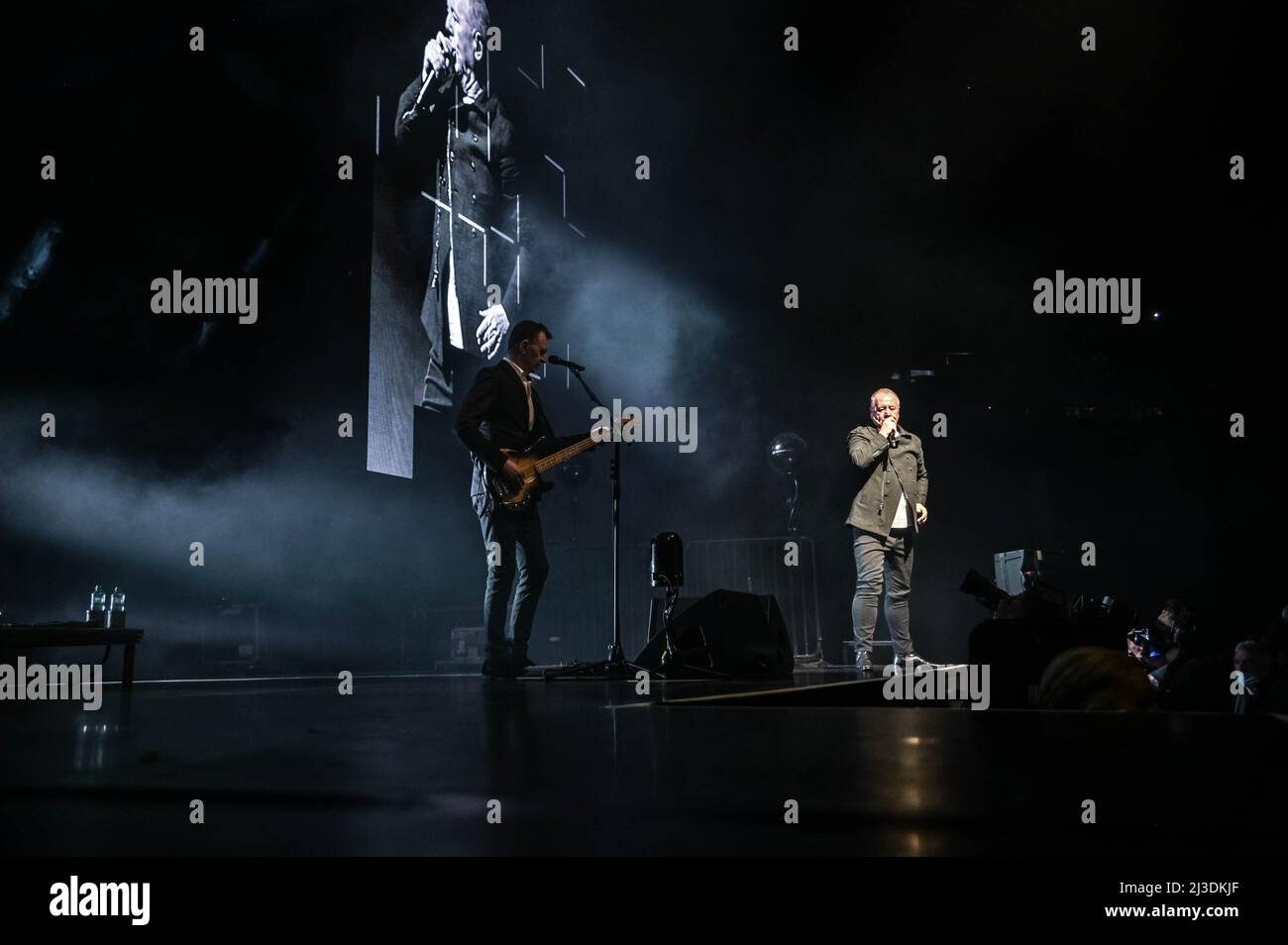 Simple Minds all'OVO Hydro Glasgow 6th aprile 2022 Foto Stock