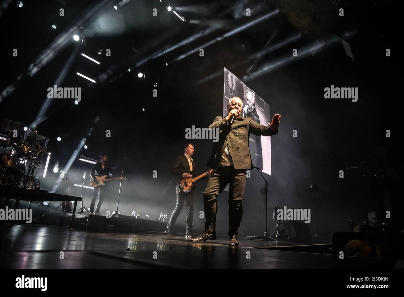 Simple Minds all'OVO Hydro Glasgow 6th aprile 2022 Foto Stock