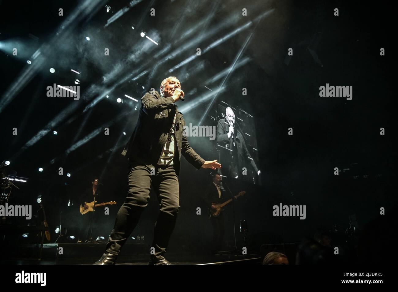 Simple Minds all'OVO Hydro Glasgow 6th aprile 2022 Foto Stock