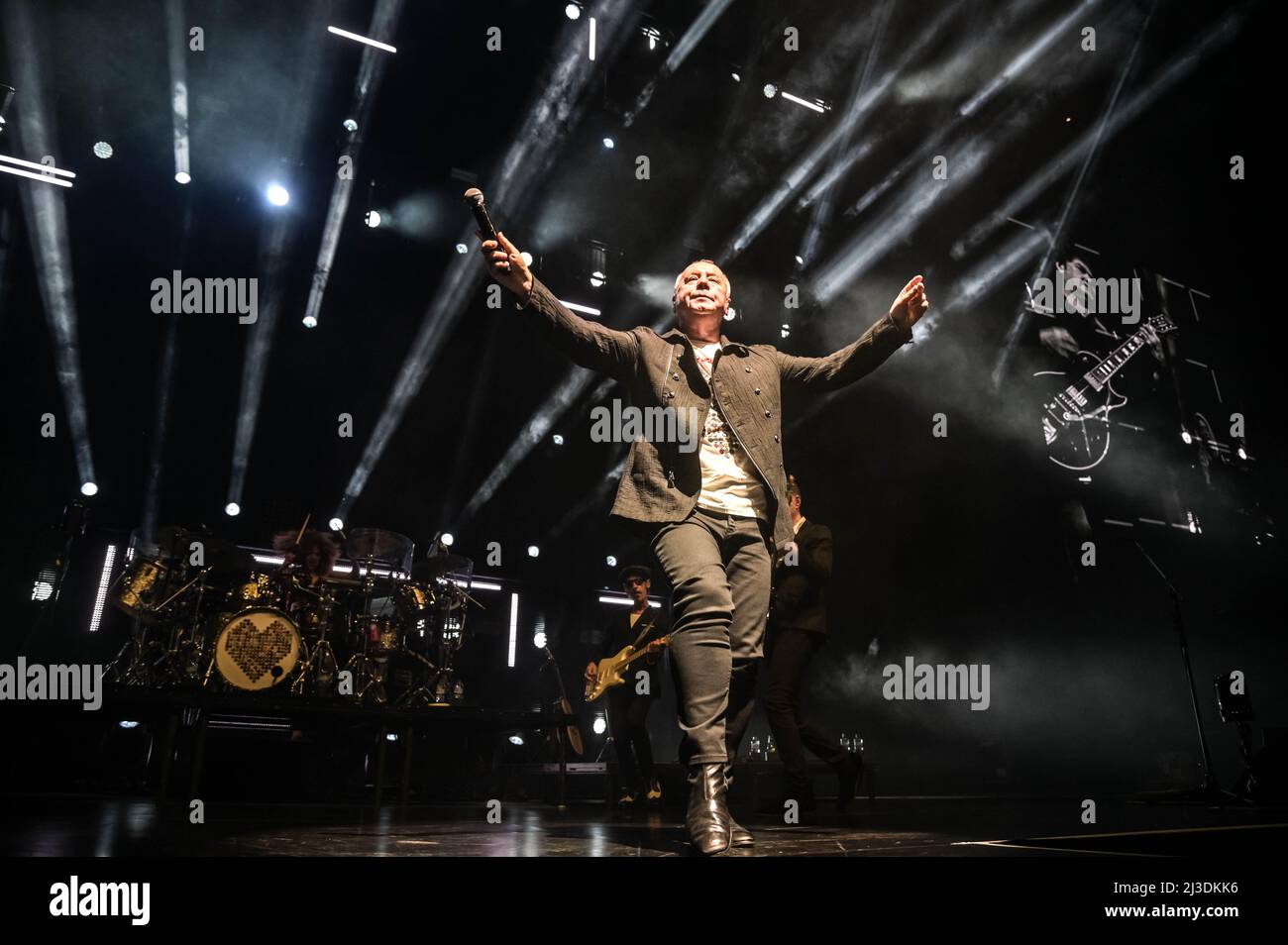 Simple Minds all'OVO Hydro Glasgow 6th aprile 2022 Foto Stock