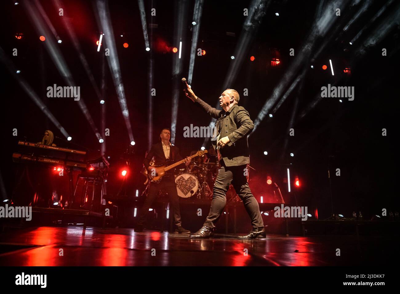 Simple Minds all'OVO Hydro Glasgow 6th aprile 2022 Foto Stock