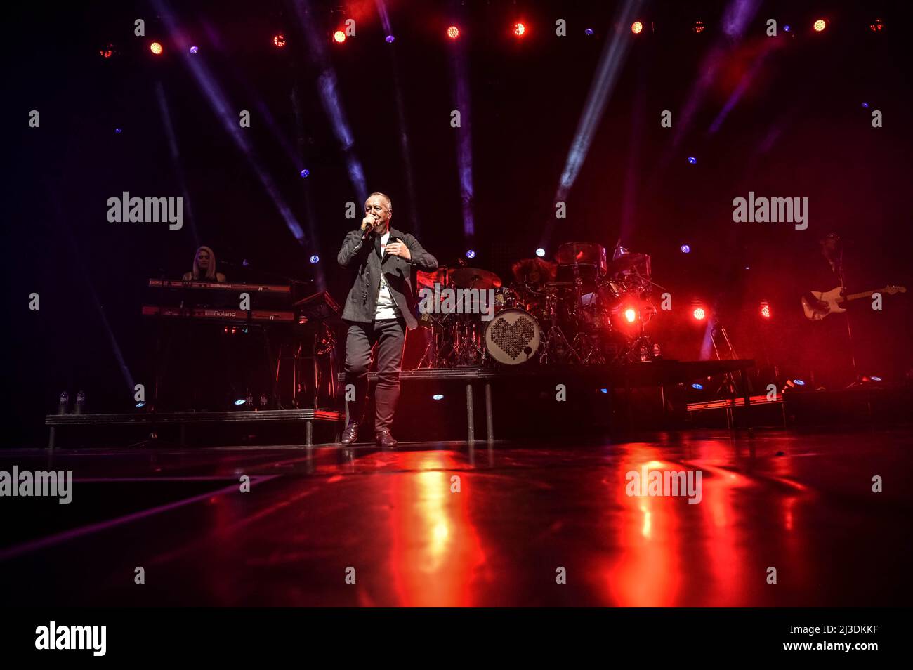Simple Minds all'OVO Hydro Glasgow 6th aprile 2022 Foto Stock