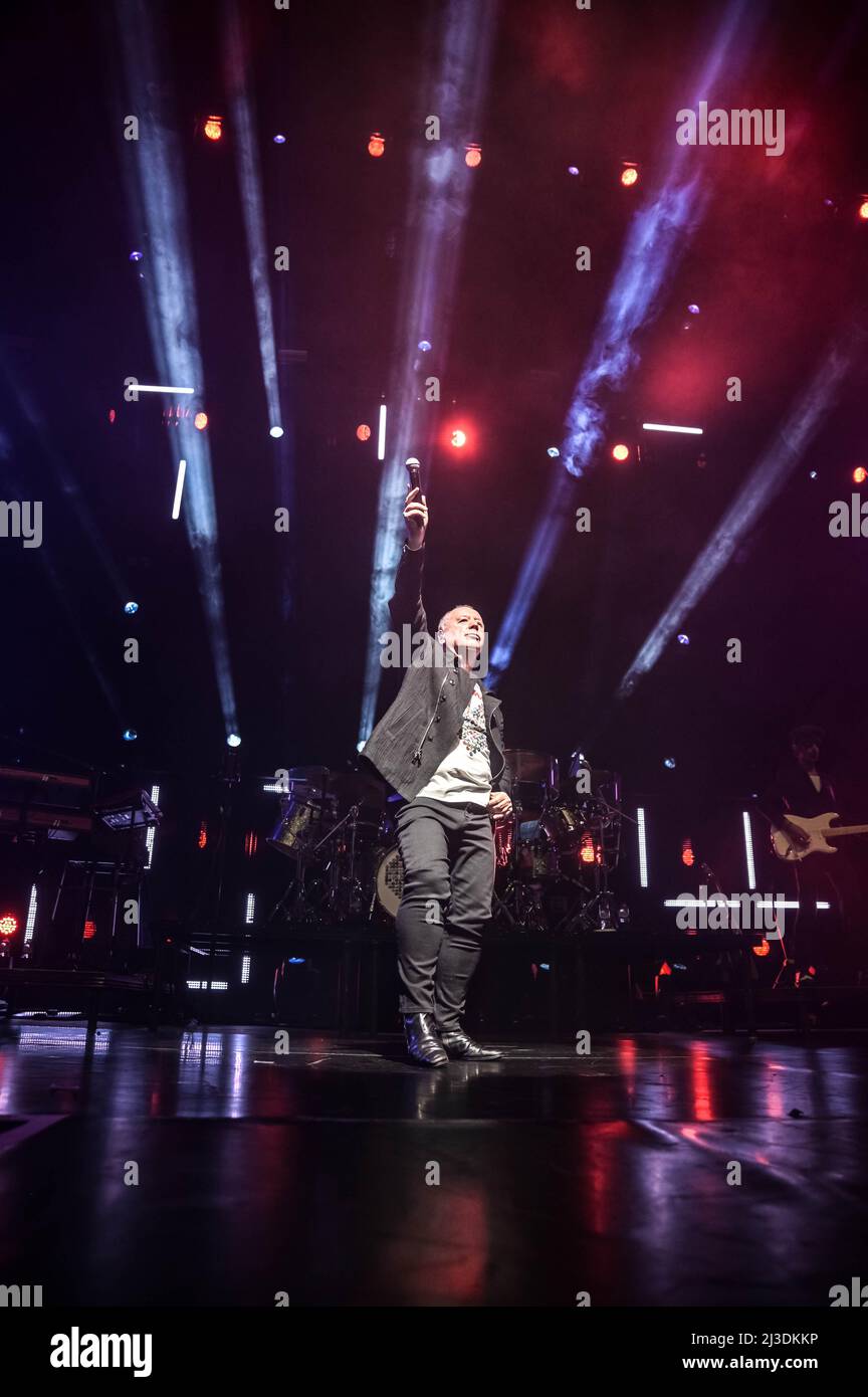 Simple Minds all'OVO Hydro Glasgow 6th aprile 2022 Foto Stock