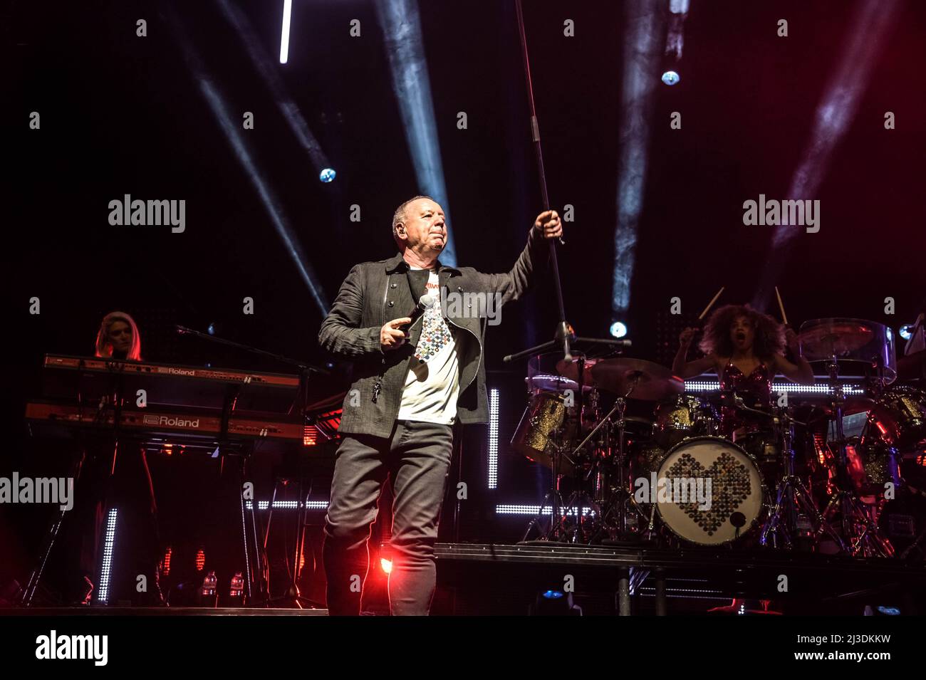 Simple Minds all'OVO Hydro Glasgow 6th aprile 2022 Foto Stock