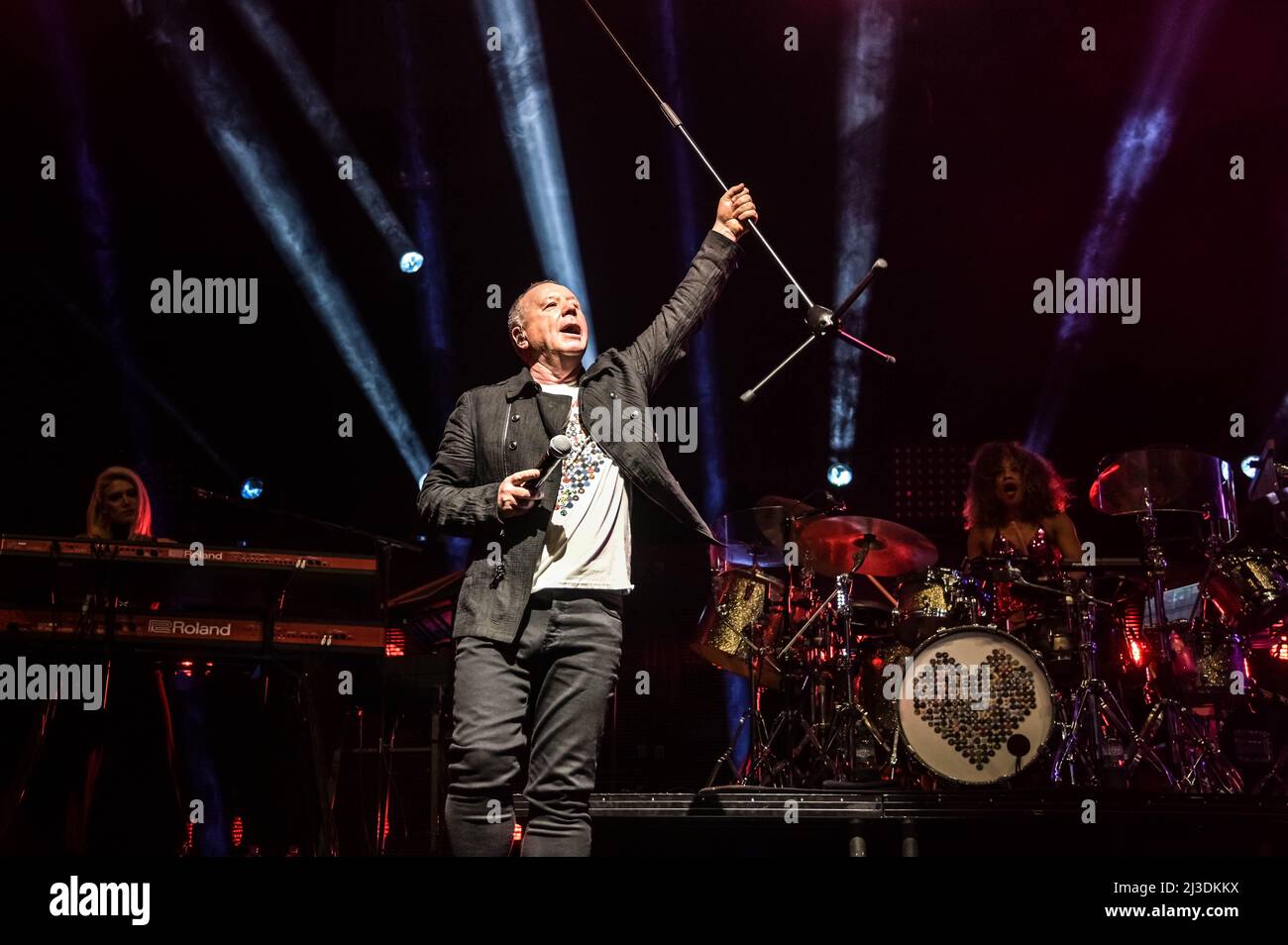 Simple Minds all'OVO Hydro Glasgow 6th aprile 2022 Foto Stock