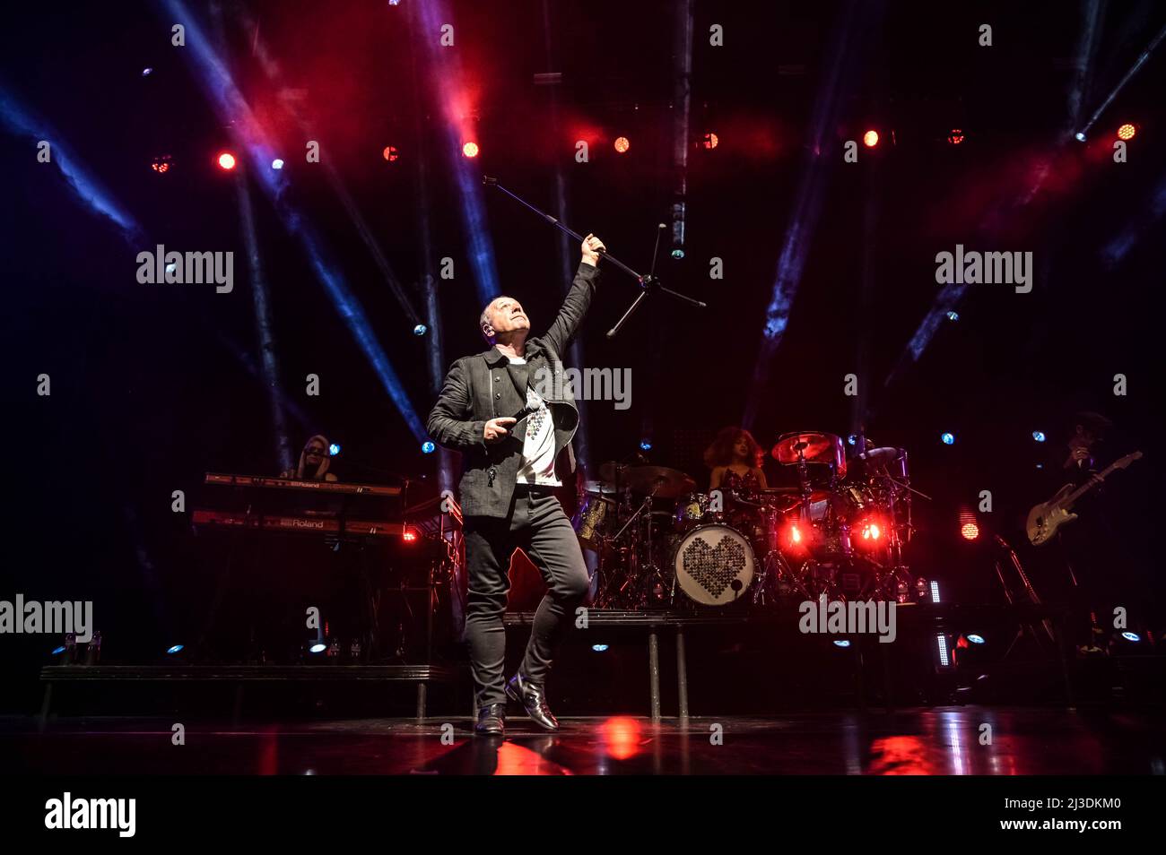 Simple Minds all'OVO Hydro Glasgow 6th aprile 2022 Foto Stock