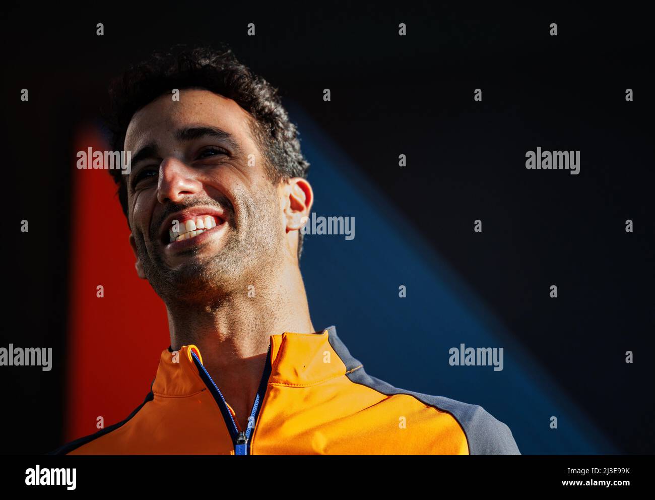 MELBOURNE, AUSTRALIA, circuito Albert Park Grand Prix, 7. Aprile: Daniel Ricciardo (AUS) del team McLaren durante il Gran Premio di Formula uno australiano sul circuito Albert Park Grand Prix 7. Aprile, 2022. Foto Stock