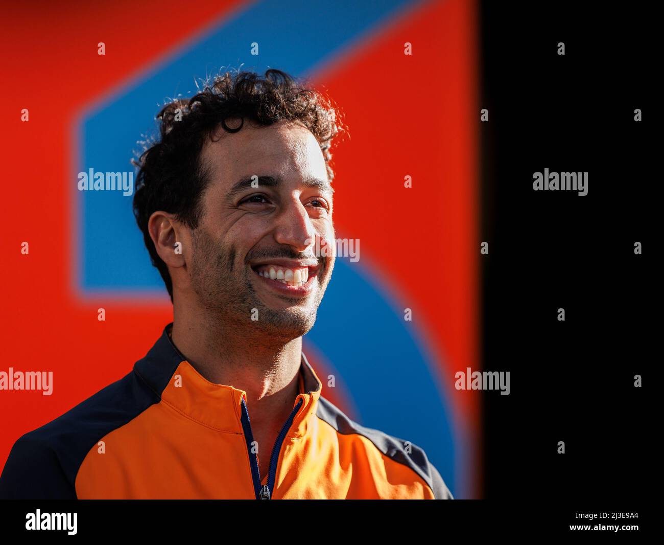 MELBOURNE, AUSTRALIA, circuito Albert Park Grand Prix, 7. Aprile: Daniel Ricciardo (AUS) del team McLaren durante il Gran Premio di Formula uno australiano sul circuito Albert Park Grand Prix 7. Aprile, 2022. Foto Stock