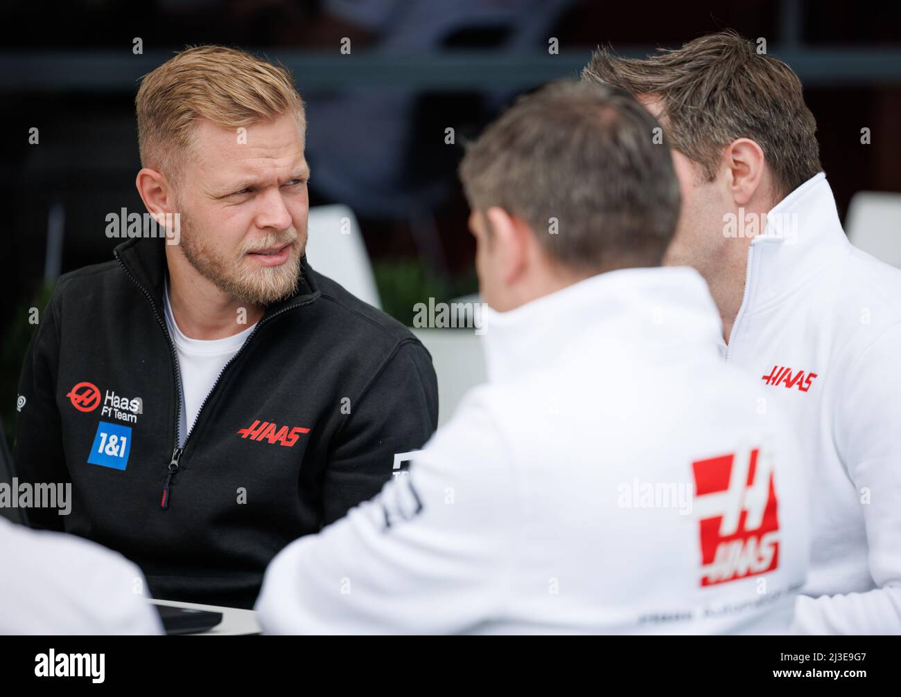 MELBOURNE, AUSTRALIA, circuito Albert Park Grand Prix, 7. Aprile: Kevin Magnussen (DEN) del team Haas durante il Gran Premio di Formula uno australiano al circuito Albert Park Grand Prix su 7. Aprile, 2022. Foto Stock