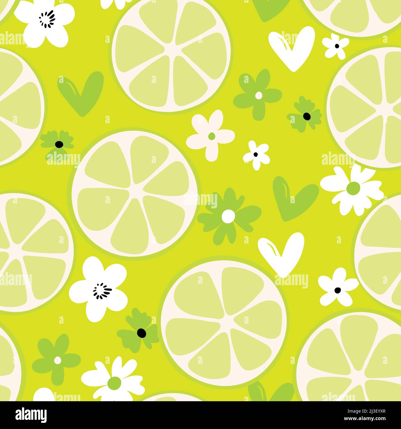 Illustrazione estiva con arance e limoni. Motivo Seamlees con frutti colorati su sfondo colorato. Concetto di cibo. Modello per invito Illustrazione Vettoriale