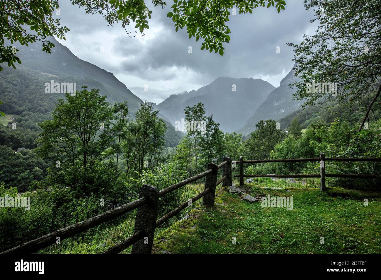 Paesaggio, Montagne, Svizzera, Alpi Foto Stock