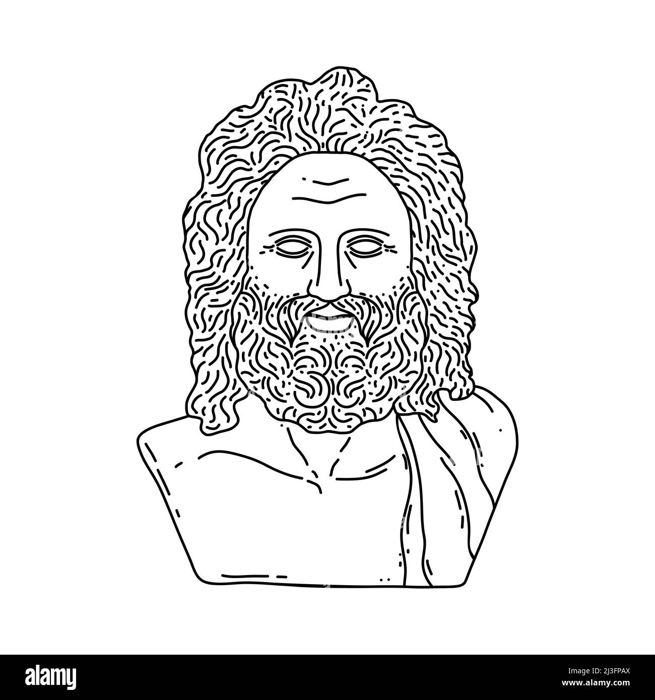 Greco dio Zeus Illustrazione Vettoriale
