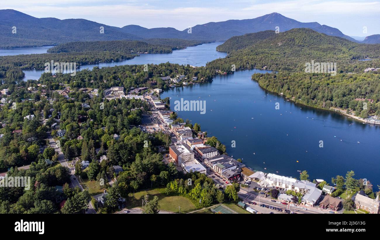 Lago Placid, New York Foto Stock