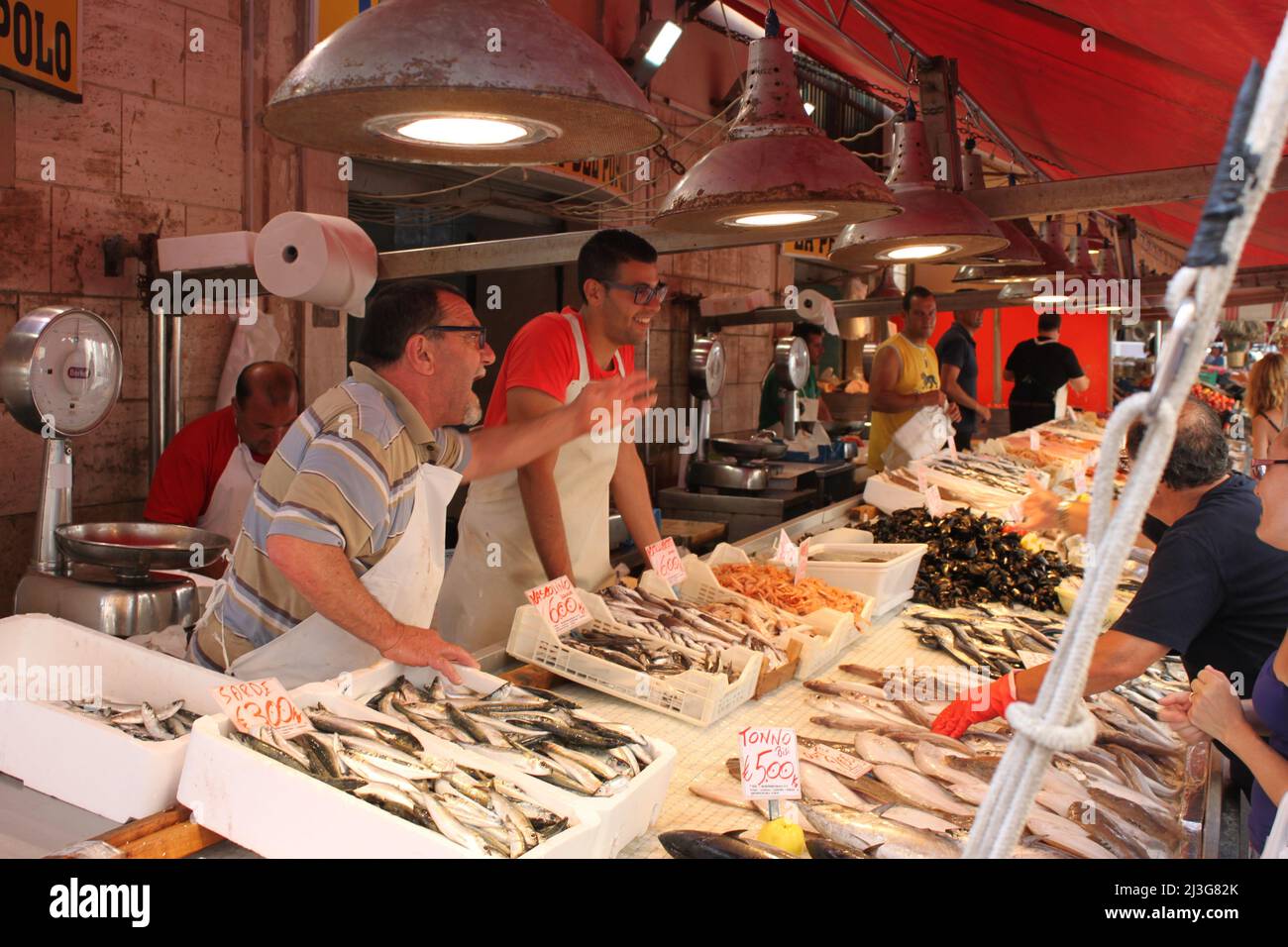 Mercato Siciliano, Ortigia, Siracusa Foto Stock