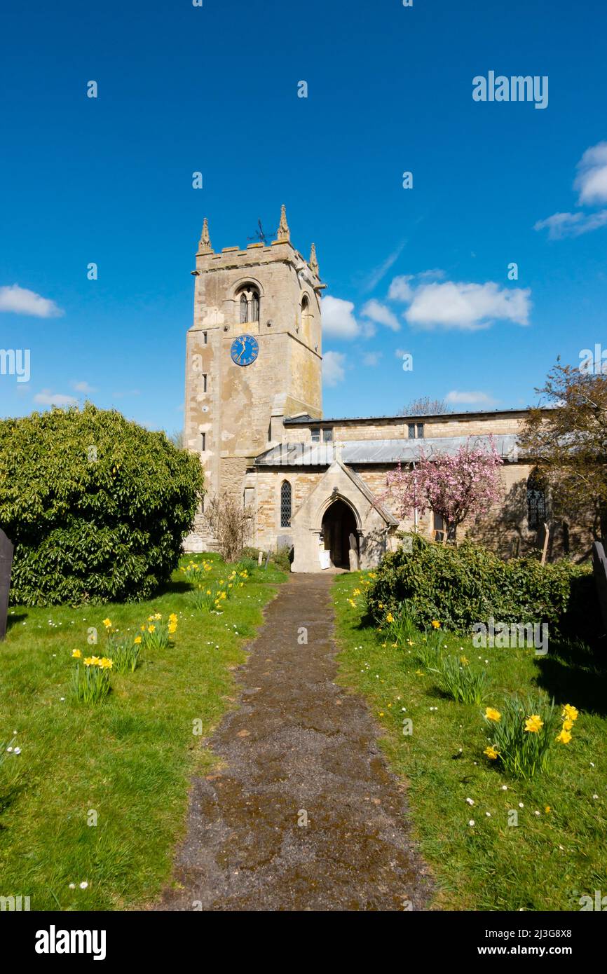 Chiesa parrocchiale anglicana di San Pietro, Foston, Lincolnshire, Inghilterra Foto Stock