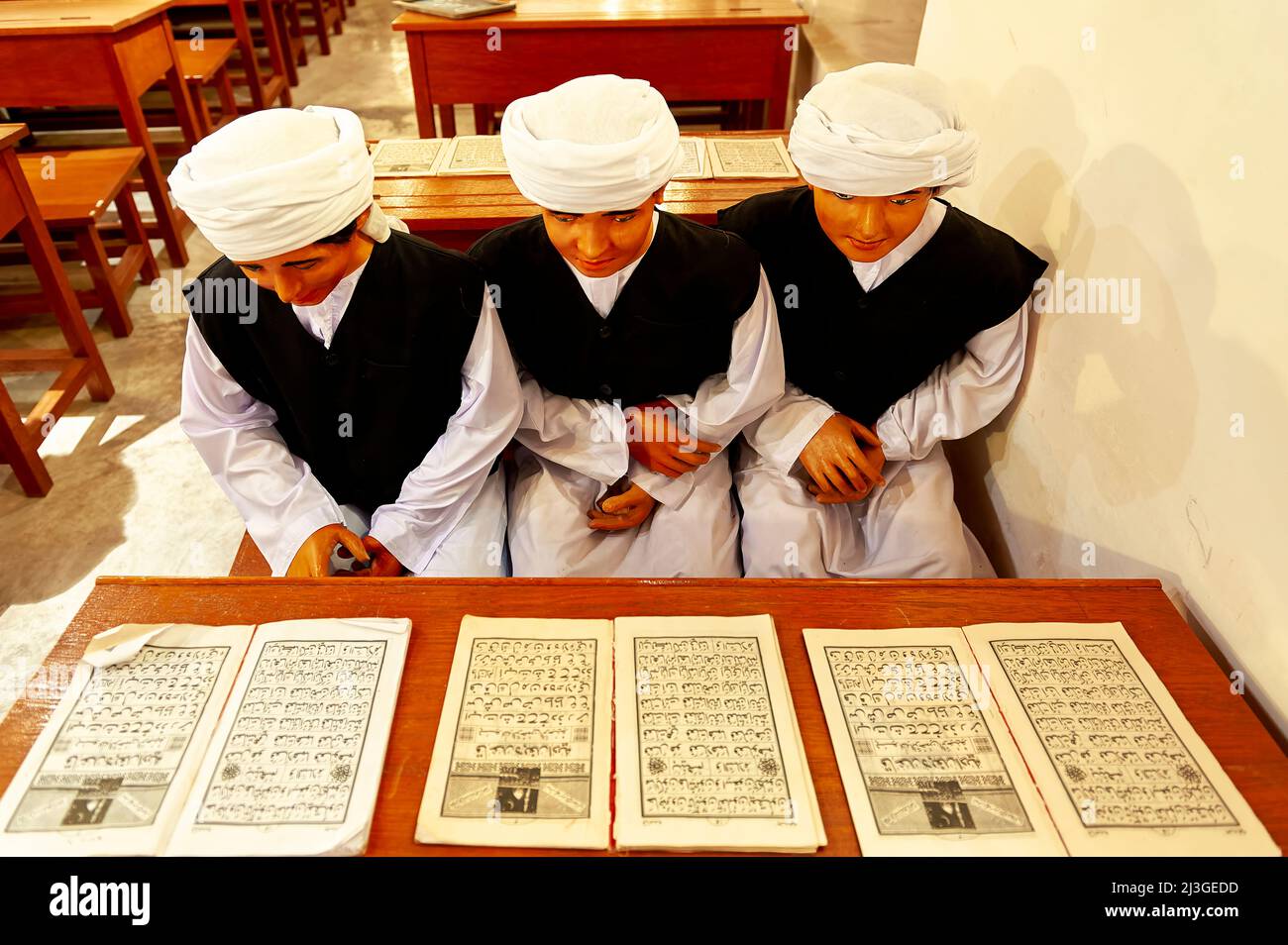 Dubai. EMIRATI ARABI UNITI. Al-Ahmadiya, la prima scuola di Dubai (1912). Foto Stock