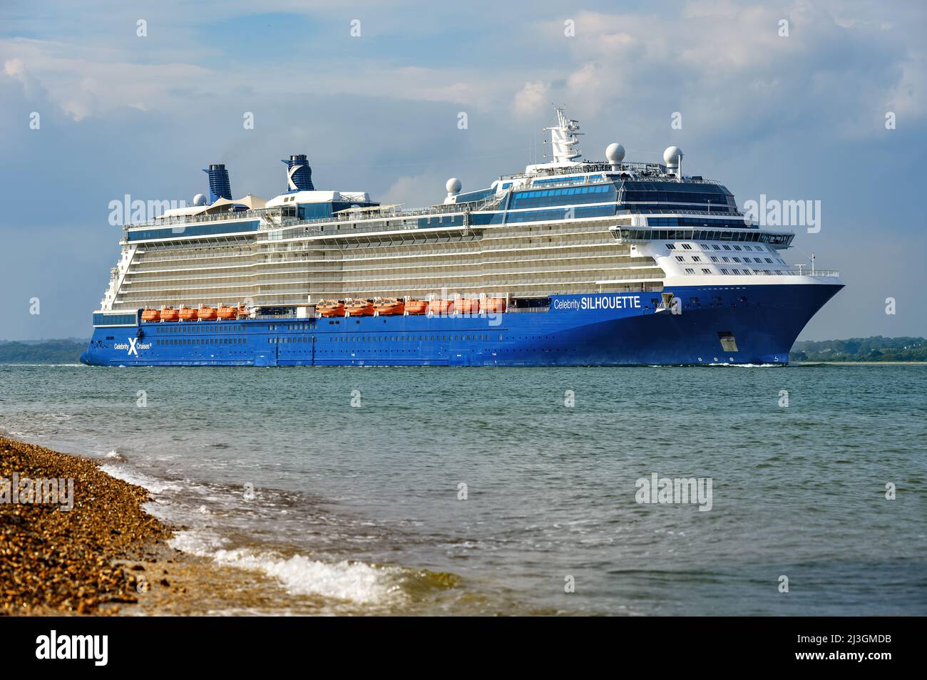 Celebrity Silhouette è una nave da crociera di classe Solstice gestita da Celebrity Cruises - Luglio 2021. Foto Stock