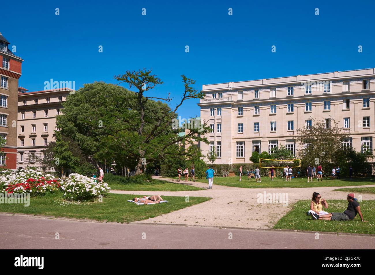 Francia, Parigi, Campus Universitario Internazionale, Fondazione ellenica Foto Stock