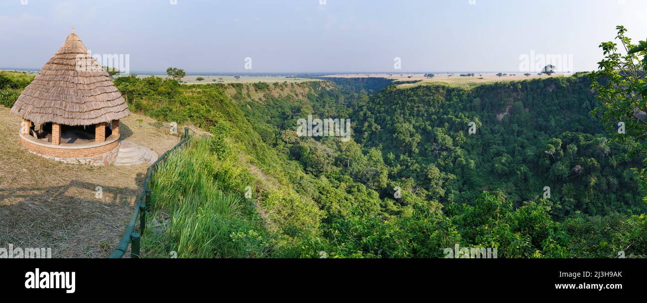 Uganda, distretto di Rubirizi, Katunguru, gola del fiume Kyambura Foto Stock