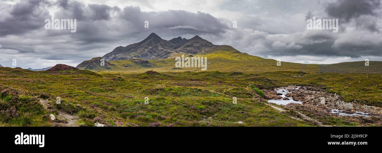 Regno Unito, Scozia, Isola di Skye, Sgùrr nan Gillean Foto Stock