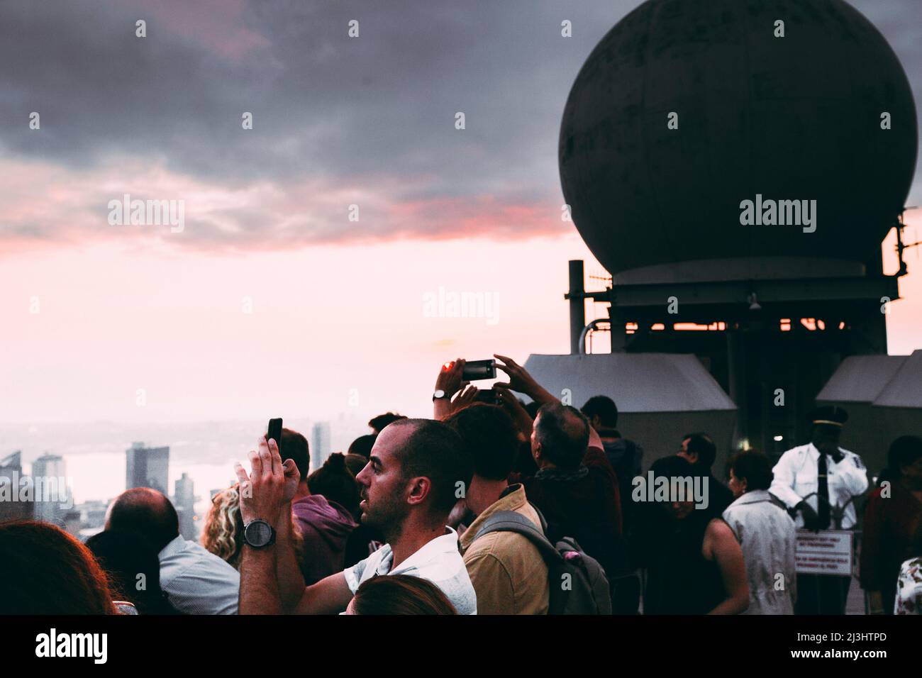 Midtown West, New York City, NY, USA, in cima al Rocks - Rockefeller Center Foto Stock