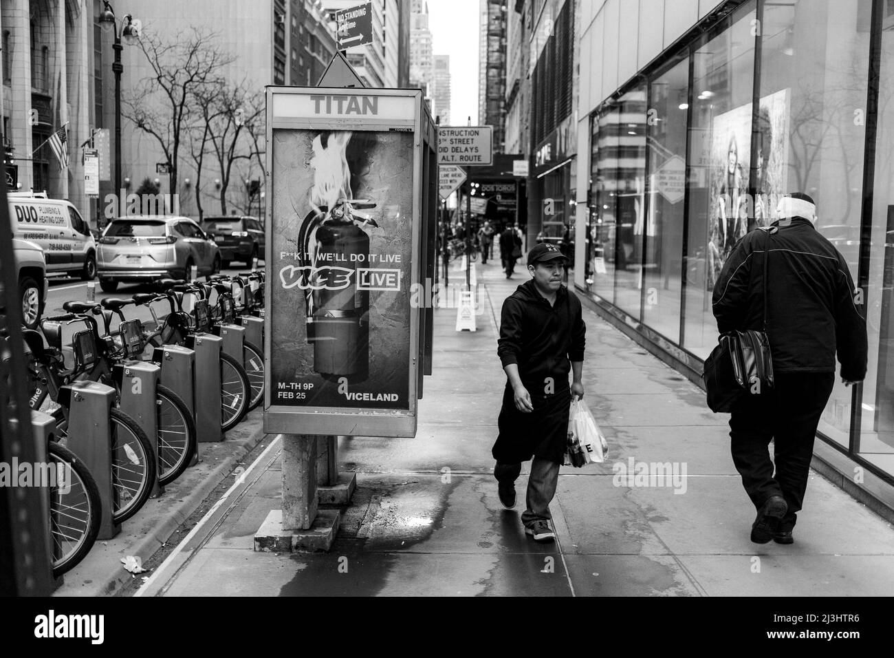 Midtown East, New York City, NY, USA, Street Scene a Manhattan Foto Stock