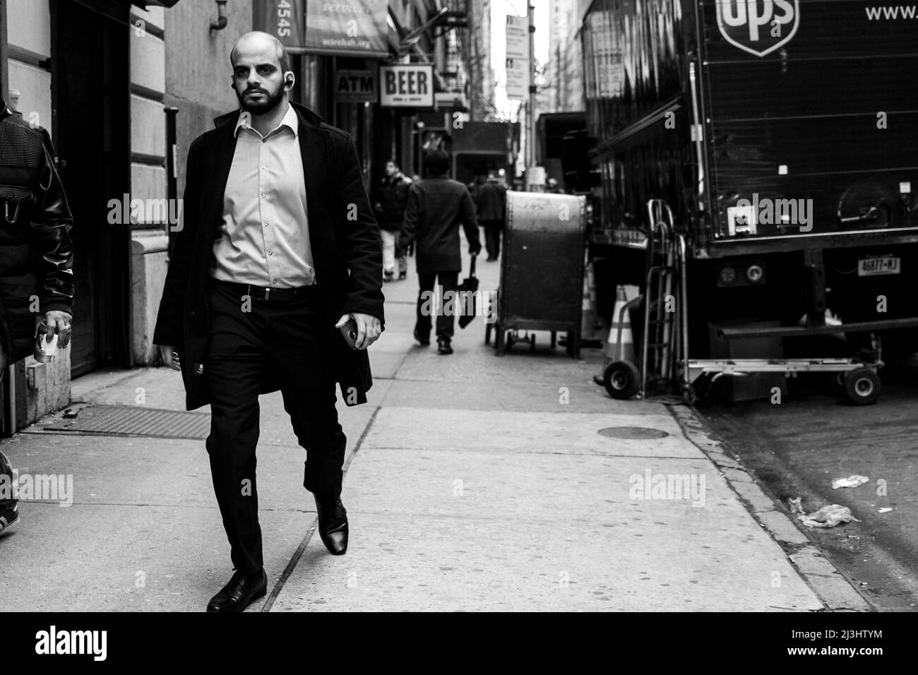 Theatre District, New York City, NY, USA, Street Photography - The People of New York Foto Stock