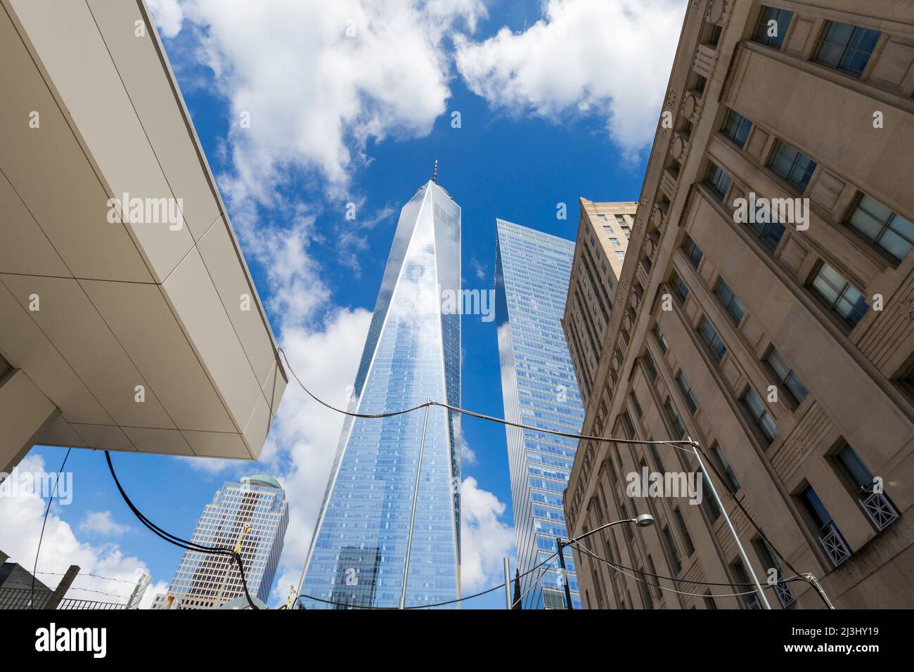 WTC CORTLANDT, New York City, NY, USA, presso il nuovo One World Trade Center di Lower Manhattan Foto Stock