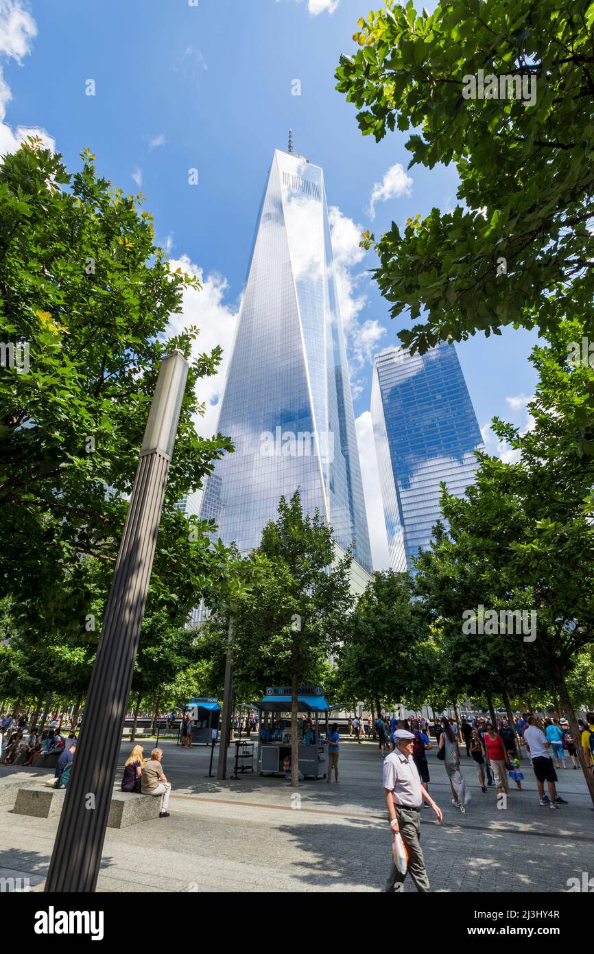 WTC CORTLANDT, New York City, NY, USA, presso il nuovo One World Trade Center di Lower Manhattan Foto Stock