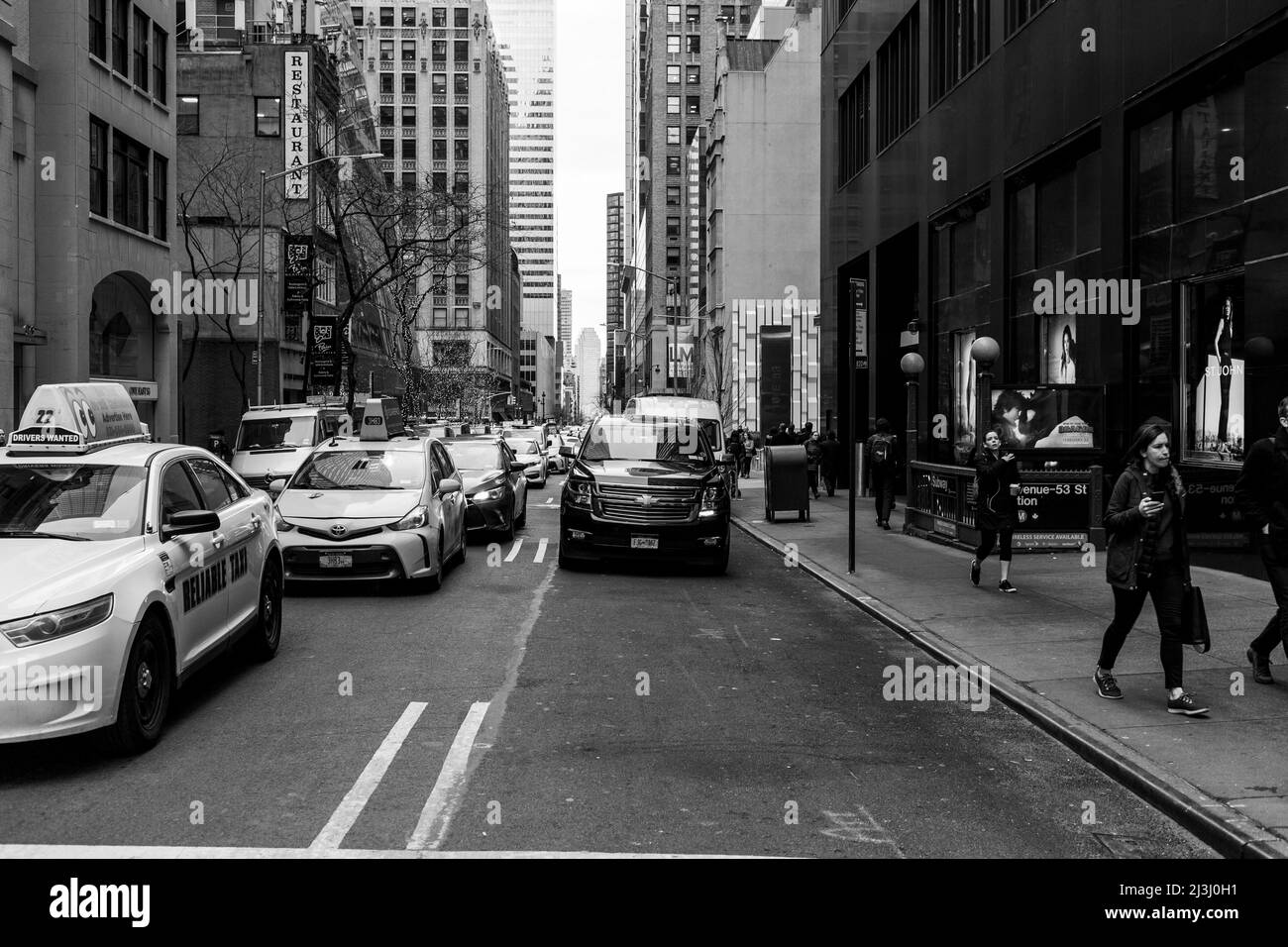Midtown East, New York City, NY, USA, Street Scene Foto Stock