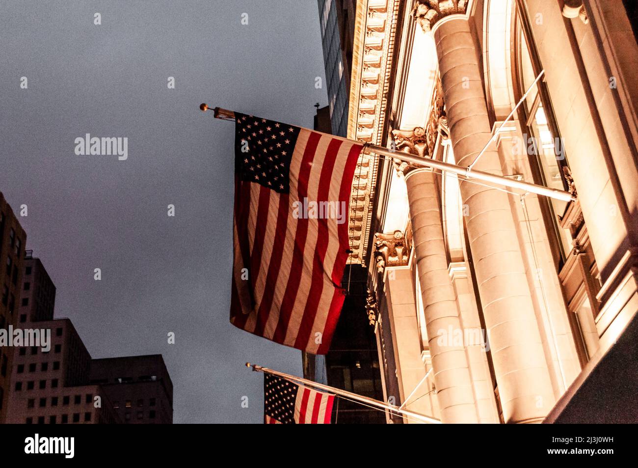 MURRAY HILL, New York City, NY, USA, Bandiera americana Foto Stock