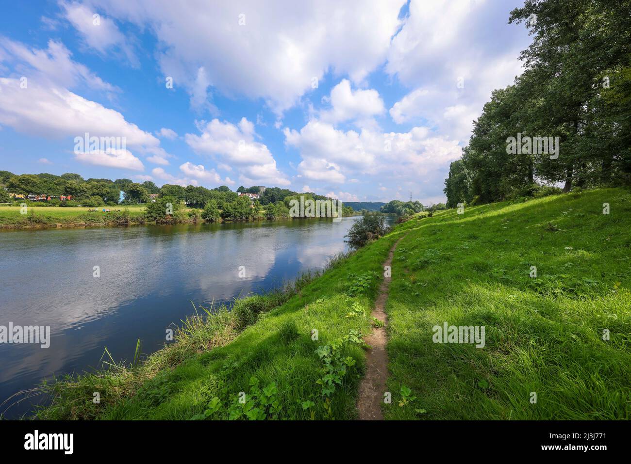 Ruhr nei pressi di Hattingen, Renania settentrionale-Vestfalia, Germania Foto Stock